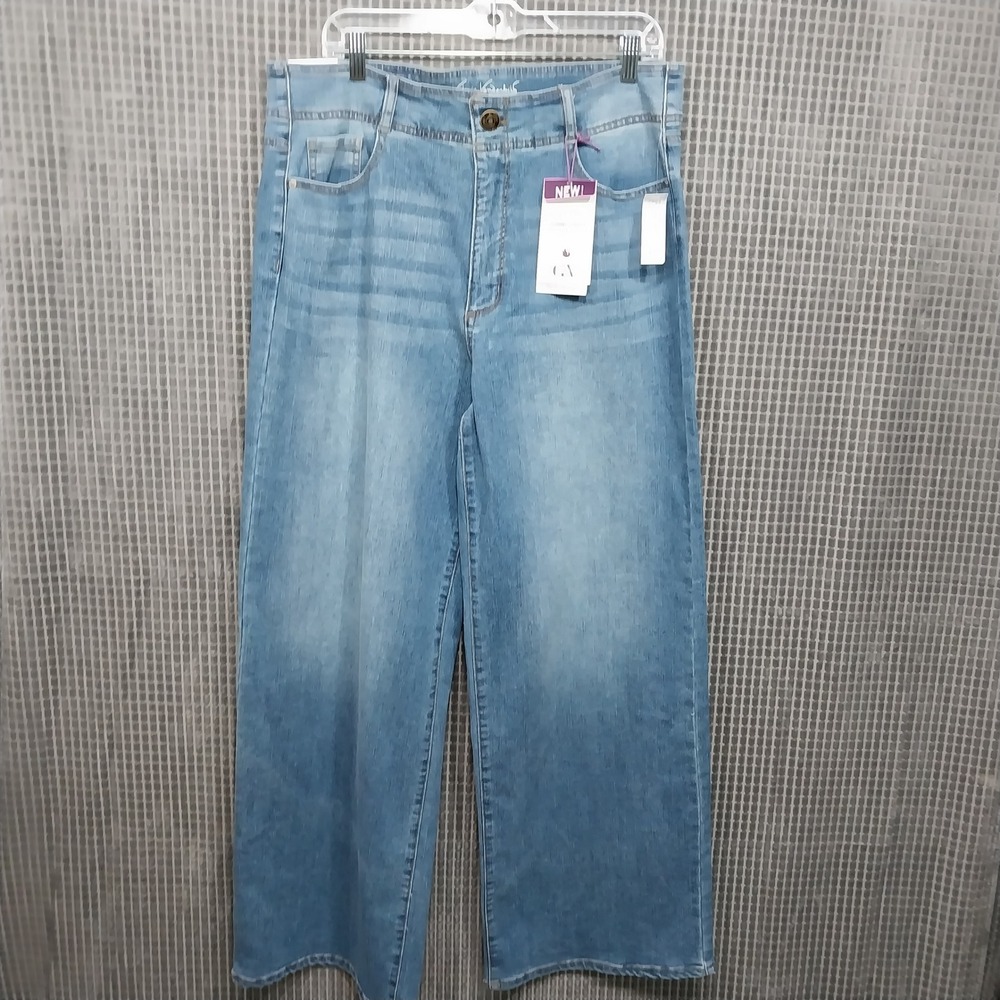 Gloria Vanderbilt Women Jeans Shape Effect Wide Leg 14 Blue